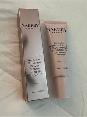 Nakery Beauty Plumping Velvet Serum-Infused Foundation - Light Beige